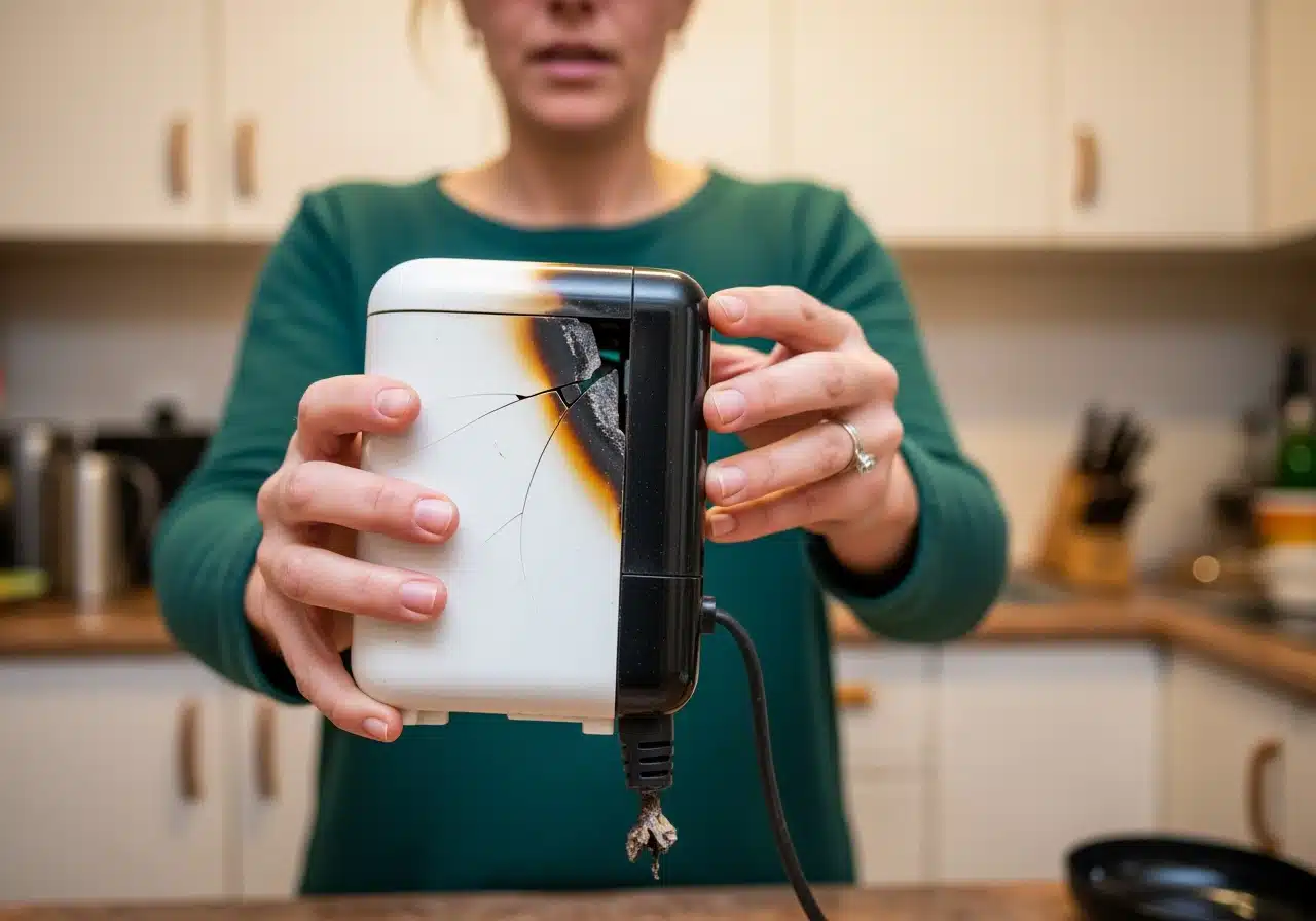 A-close-up-documentary-photograph-of-a-39-year-old-Australian-womans-hands-holding- burned toaster
