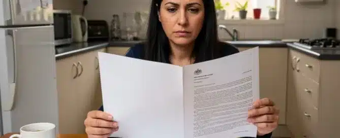 A-46-year-old-Australian-woman-of-Lebanese-appearance-sits-at-a-kitchen-table